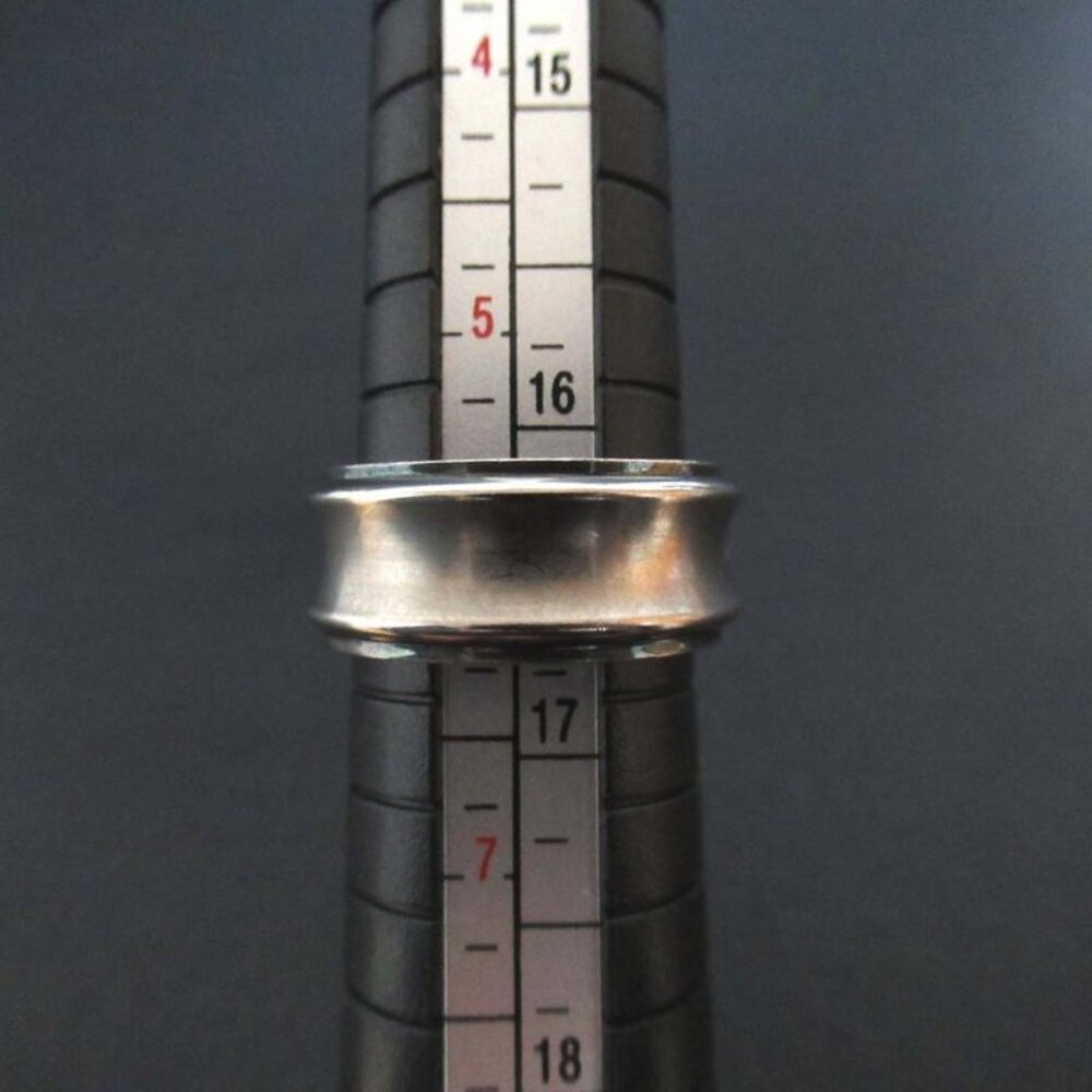 Tiffany & Co 1837 Ring 925 SV Titanium No 12 Silver - Picture 5 of 5